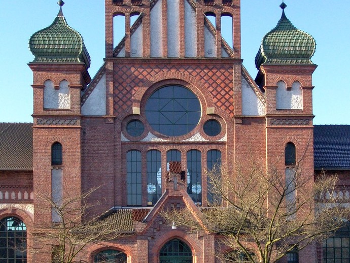 Die Lohnhalle des LWL-Industriemuseums Zeche Zollern in Dortmund (vergrößerte Bildansicht wird geöffnet)