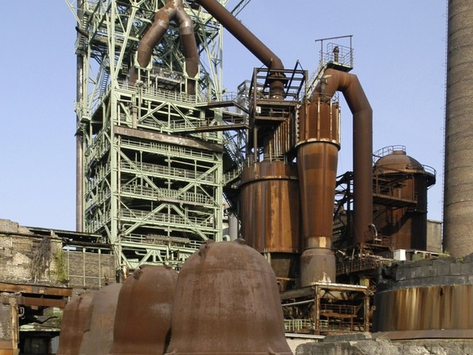 Hochofen des LWL-Industriemuseums Henrichshütte in Hattingen (vergrößerte Bildansicht wird geöffnet)